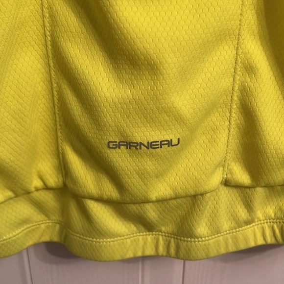 Louis Garneau Cycling Jersey Bicycle Neon Yellow Black - Picture 8 of 11